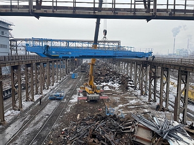 Монтаж мостового крана в Магнитогорске